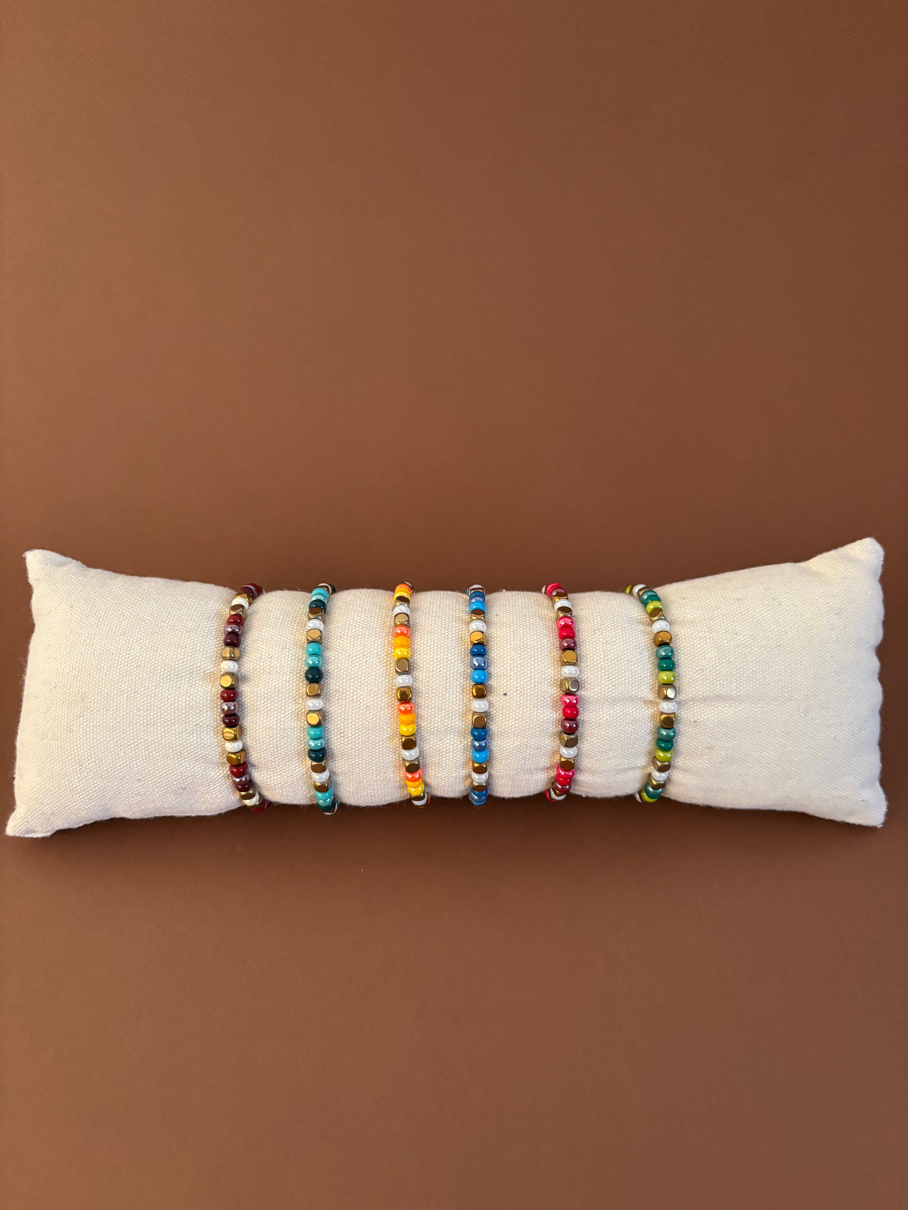 Braccialetto con ematite dorata