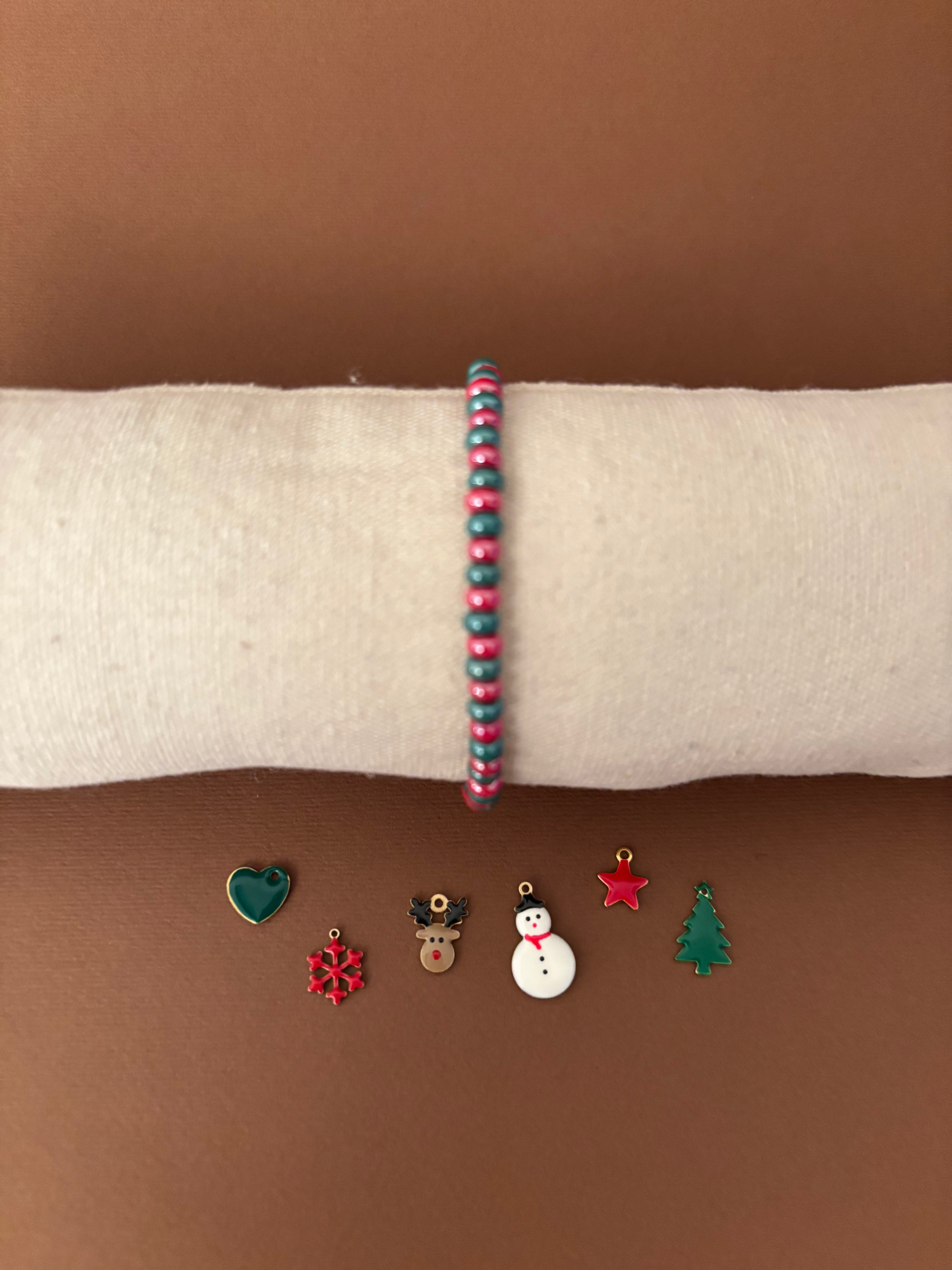 Braccialetto con charms di Natale (6)
